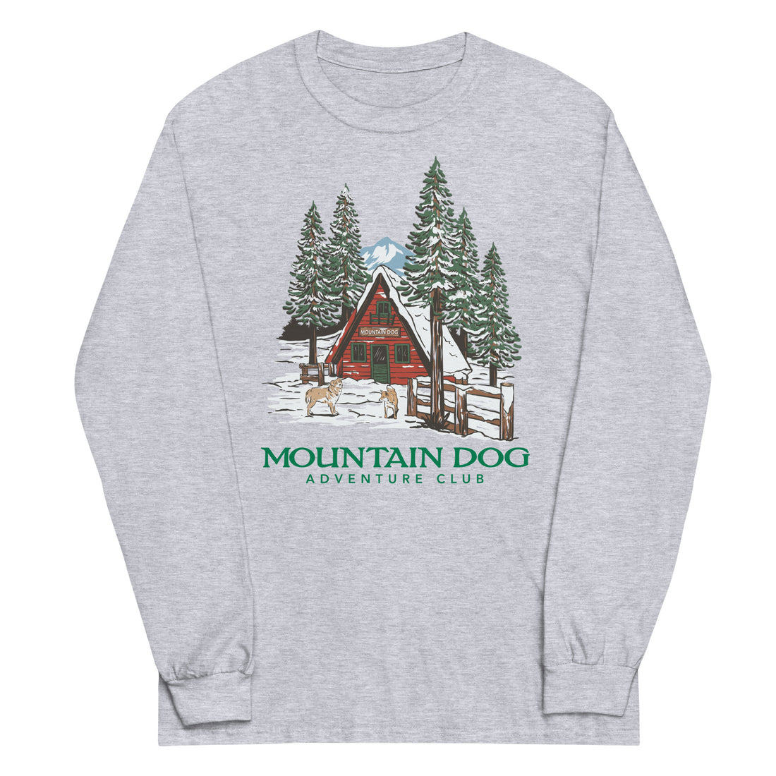 Snowy Mountain Cabin Long Sleeve Shirt