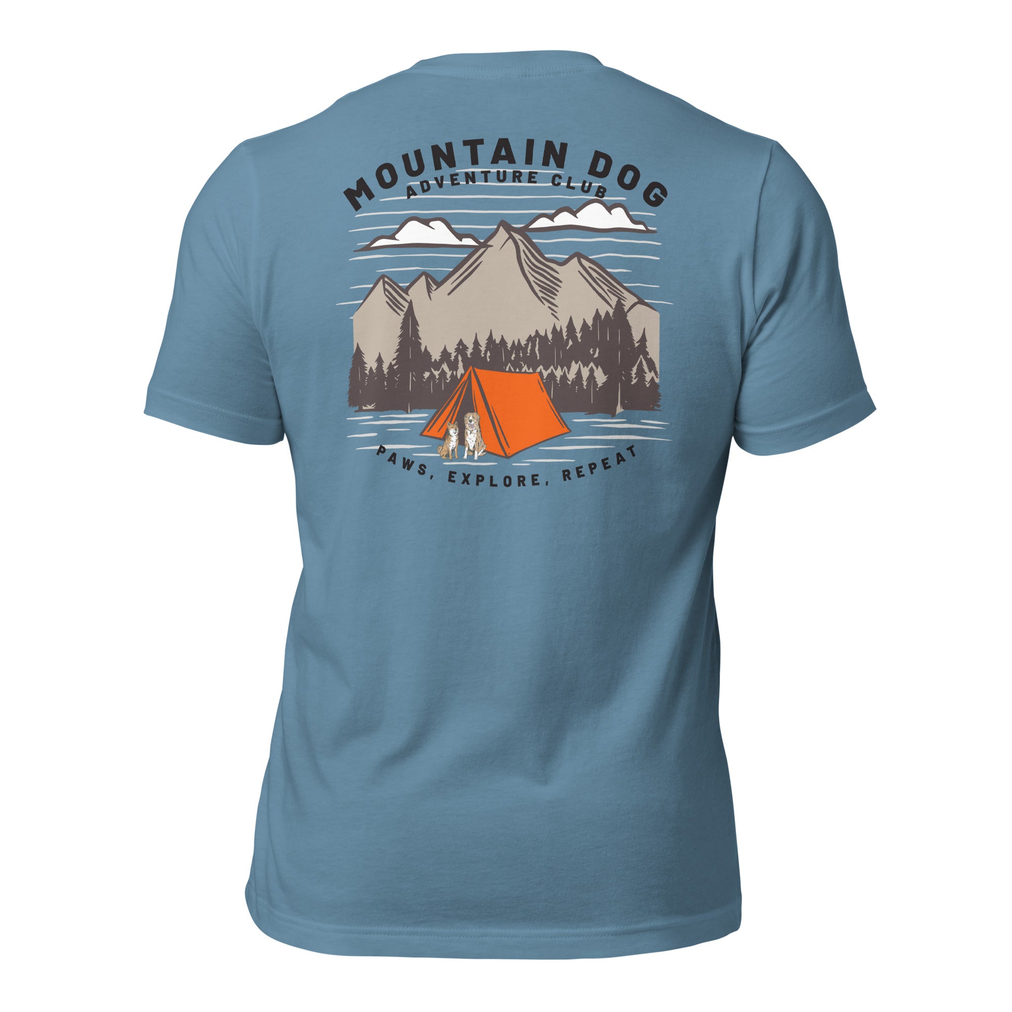 Paws, Explore, Repeat Mountain Camp T-shirt